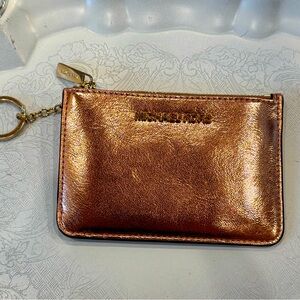 Michael Kors Coin Purse Wallet/Key Chain - Rose Gold Shimmer